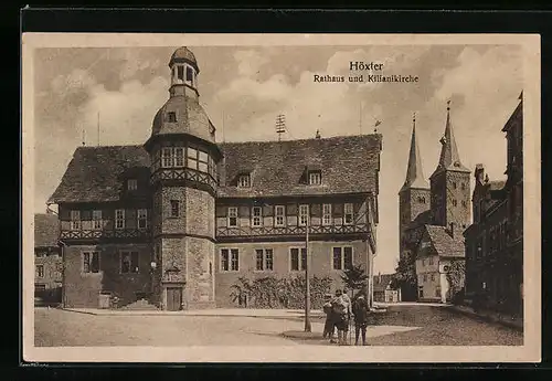 AK Höxter a. d. Weser, Rathaus und Kilianikirche
