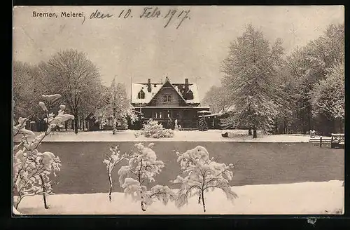 AK Bremen, Meierei im Schnee