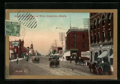 AK Edmonton, Jasper Avenue looking West