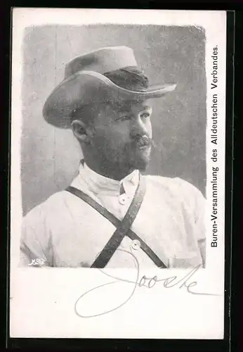 AK Kommandant Jooste in Uniform, Burenkrieg