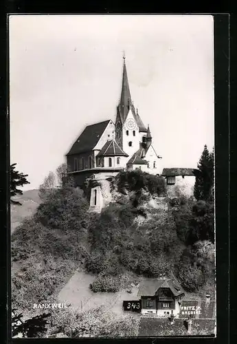 AK Rankweil, Ortsansicht mit Kirche