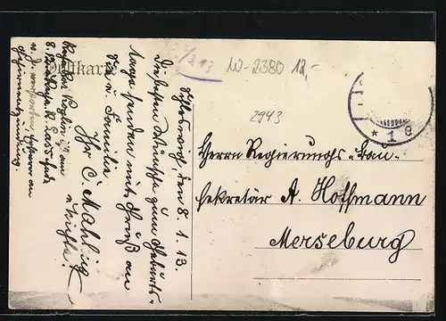 AK Schleswig, Alleestrasse mit Michaeliskirche