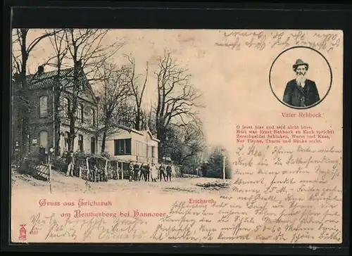 AK Erichsruh, Gasthaus, Vater Rehbock