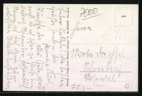 AK Stuttgart-Untertürkheim, Partie im Inselbad