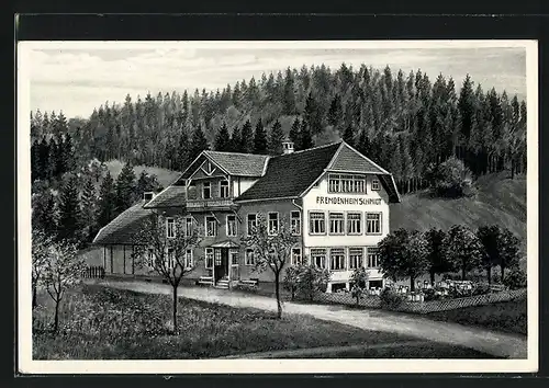 AK Todtmoos /Schwarzwald, Fremdenpension Schmidt, Inh.: Josef Stich