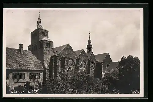 AK Minden i. W., Blick zum Dom