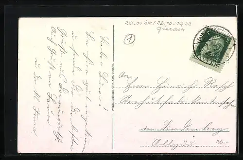 AK Donauwörth, Uferpartie mit Kirche