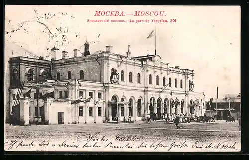 AK Moscou, La gare de Yaroslaw