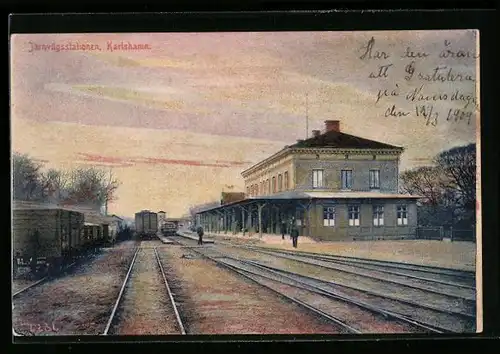 AK Karlshamn, Järnvägsstationen