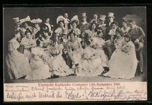 AK Karlsruhe, Costümfest von Eintracht Karlsruhe 1904