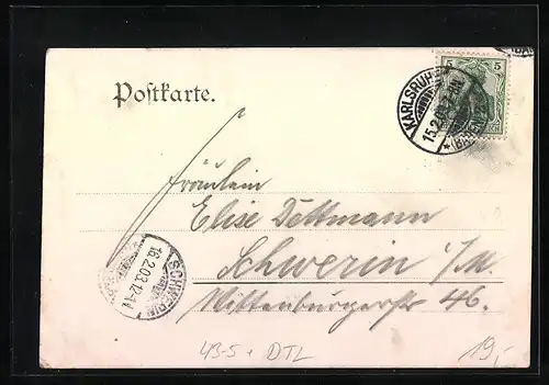 AK Karlsruhe, XIer-Rat der Grossen Karnevals Gesellschaft 1903