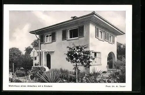 AK Fissan-Medikament, Wohnhaus eines Arbeiters mit sechs Kindern