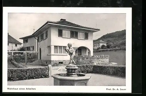 AK Zwingenberg /Hessen, Deutsche Milchwerke, Wohnhaus eines Arbeiters