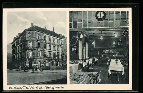 AK Karlsruhe, Gasthaus Albtal, Ettlingerstrasse 46
