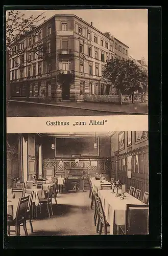 AK Karlsruhe /Baden, Gasthaus zum Albtal, Ettlingerstrasse 43