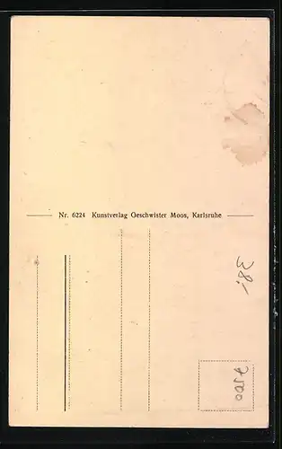 AK Karlsruhe, Gasthaus Goldener Hirsch, Kaiserstrasse 129