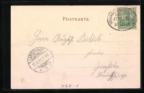 AK Bockenem, Bahnhof, Marktplatz, Kirche mit Kriegerdenkmal