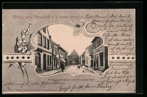 AK Neustadt, Kremperstrasse mit Blick zum Kremperthor