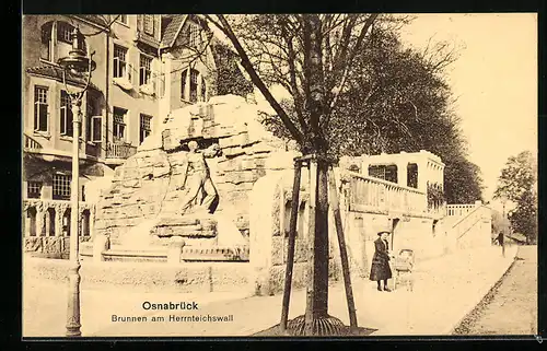 AK Osnabrück, Brunnen am Herrnteichswall