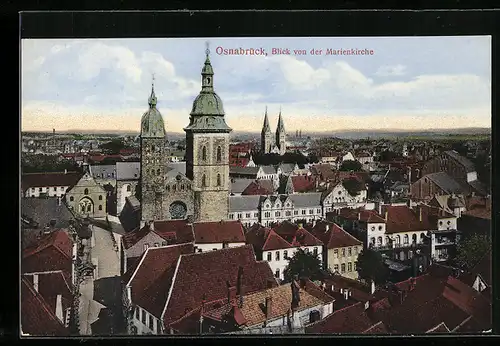 AK Osnabrück, Blick von der Marienkirche
