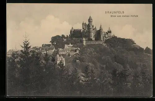 AK Braunfels, Blick vom kleinen Hoffeld
