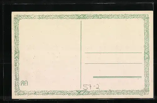 Künstler-AK Fehmarn, Die mysteriöse, blühende Pappel