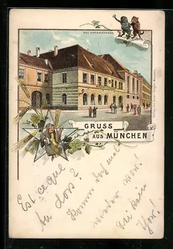 Lithographie München, Münchner Hofbräuhaus