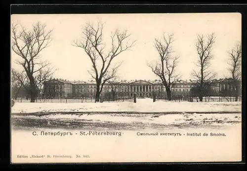 AK St. Pétersbourg, Institut de Smolna en hiver