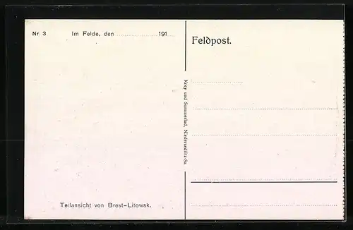 AK Brest-Litowsk, Teilansicht mit Fernblick