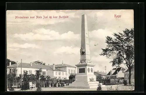 AK Koge, Mindestenen over Niels Juel og Juar Huitfeldt