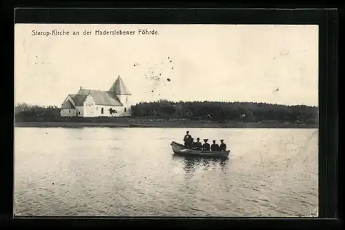 AK Starup, Kirche an der Haderslebener Föhrde