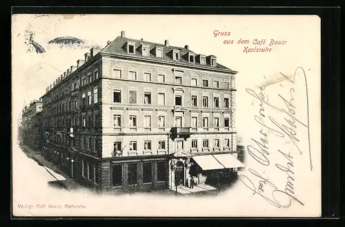 AK Karlsruhe, Cafe Bauer