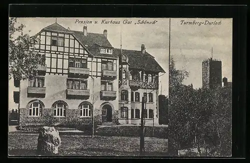 AK Durlach, Pension und Kurhaus Gut Schöneck, Turmberg