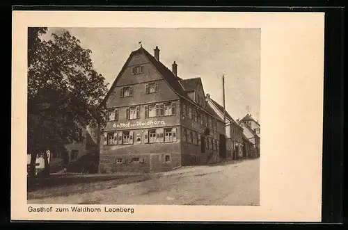 AK Leonberg, Gasthof Zum Waldhorn
