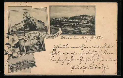 AK Nebra, Ansichten von der Haushaltungsschule, Ortsansicht