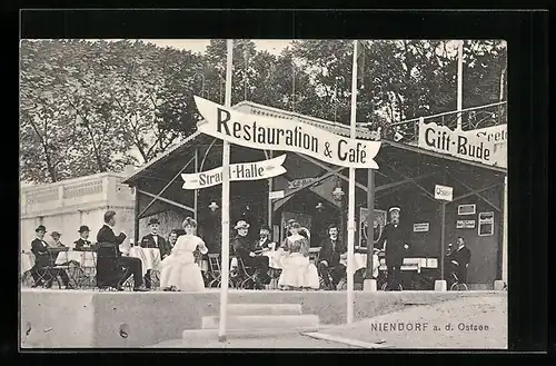 AK Niendorf a. d. Ostsee, Restauration & Café Gift-Bude