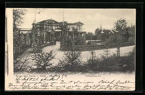 AK Heide i. Holst., Gasthaus Waldschlösschen