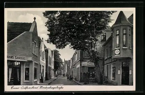 AK Esens /Ostfriesland, Blick in die Hindenburgstrasse