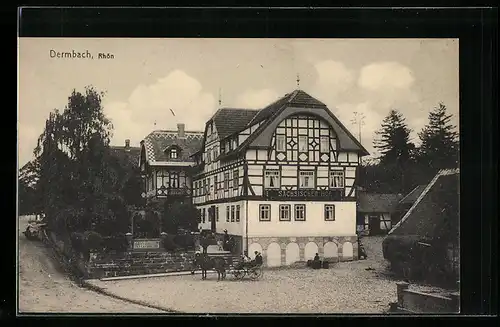 AK Dermbach / Rhön, Hotel Sächsischer Hof, Bes. Fritz Steinhauer