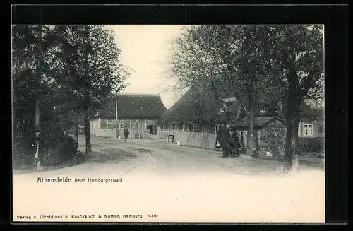 AK Ahrensfelde, Strassenpartie beim Hamburgerwald