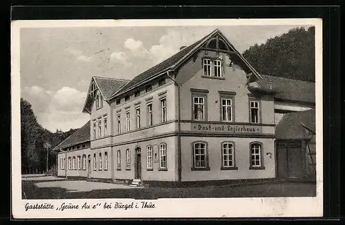AK Bürgel / Thür., Ansicht vom Gasthaus Grüne Aue
