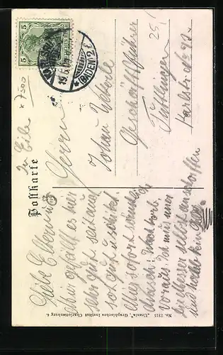 AK Karlsruhe i. B., Blick zum Hotel Victoria