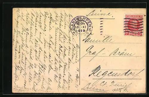 AK Anvers, Pont de Meir et Rempart Sainte-Catherine, Strassenbahnen