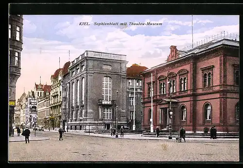 AK Kiel, Sophienblatt mit Thaulow-Museum