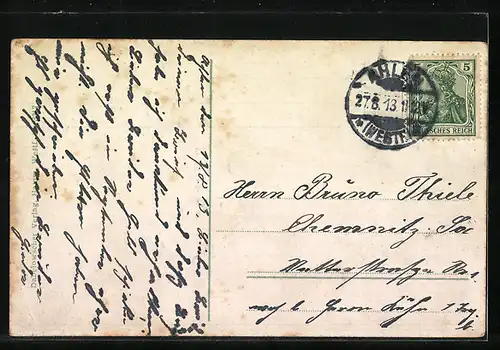 AK Hamm, Blick auf den Bahnhof