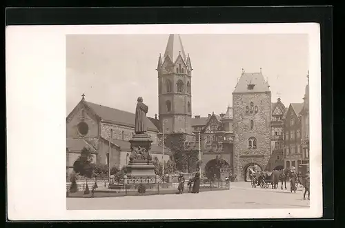 AK Eisenach, Karlsplatz mit Lutherdenkmal