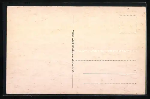 AK Nammen /Porta i. W., Kurbad Bad Nammen, Altersheim, Ortsansicht, Schule