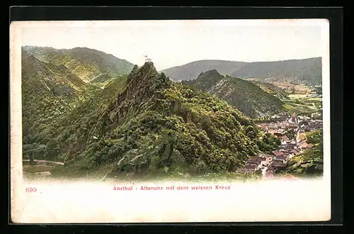 AK Altenahr, Altenahr mit dem weissen Kreuz