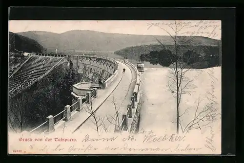 AK Schleiden, Urfttalsperre mit Kaskaden-Überlauf