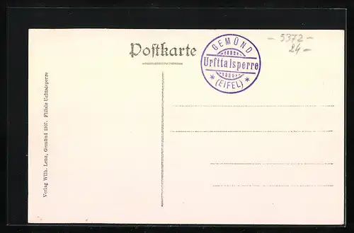 AK Gemünd, Urfttalsperre mit Kaskaden